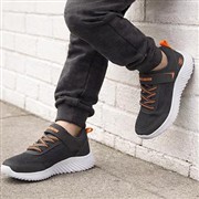 Skechers Bounder Quantarun Kids Grey Knit Trainer (Click For Details)