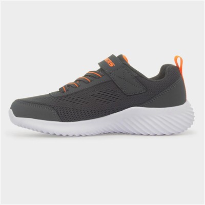 Bounder Quantarun Kids Grey Knit Trainer