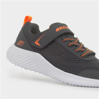 Bounder Quantarun Kids Grey Knit Trainer