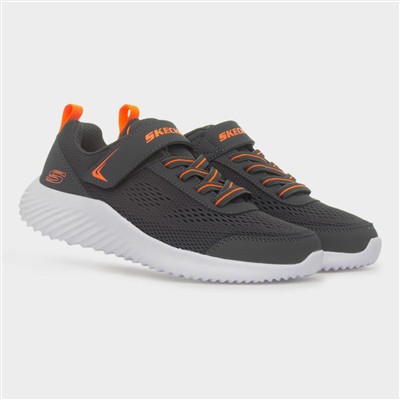 Bounder Quantarun Kids Grey Knit Trainer