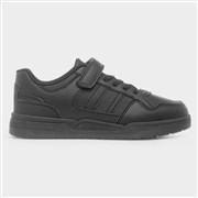 XL Kid's Black Easy Fasten Trainers (Click For Details)