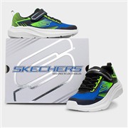 Skechers Kids Microspec Blue Easy Fasten Trainers (Click For Details)