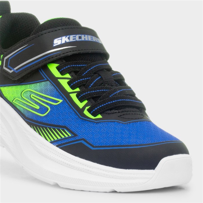 Kids Microspec Blue Easy Fasten Trainers