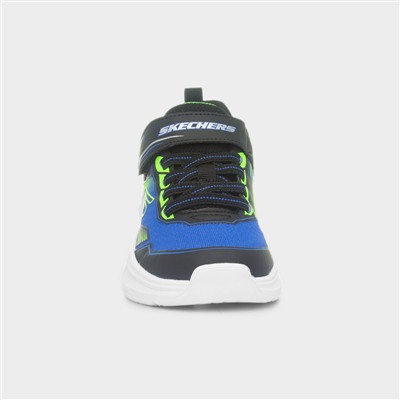 Kids Microspec Blue Easy Fasten Trainers