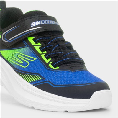 Kids Microspec Blue Easy Fasten Trainers