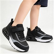 XL Kids Black & Grey Knitted Easy Fasten Trainer (Click For Details)