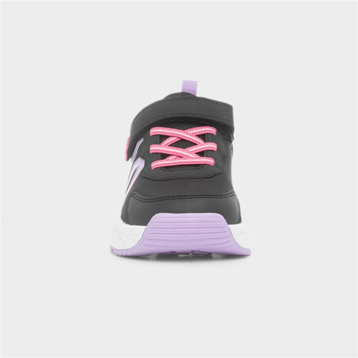 Moon Kids Black & Pink Light Up Trainer