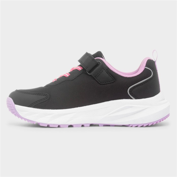 Moon Kids Black & Pink Light Up Trainer