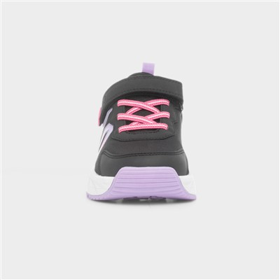 Moon Girls Black Light Up Trainer