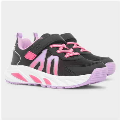 Moon Girls Black Light Up Trainer