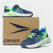 Osaga Moon Kids Navy & Green Light Up Trainer (Click For Details)