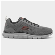 Skechers Track Leshur Mens Charcoal Trainer (Click For Details)
