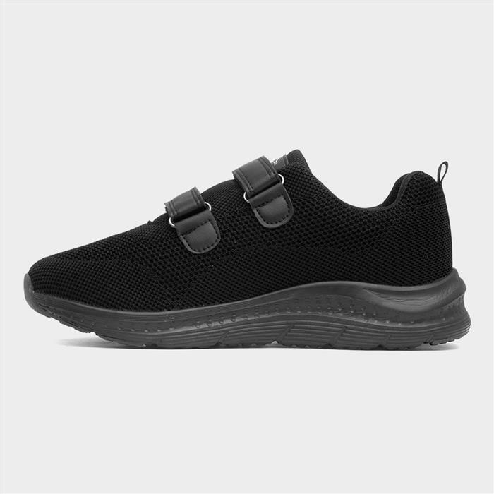 Osaga Density Mens Black Easy Fasten Trainer-83008 | shoezone
