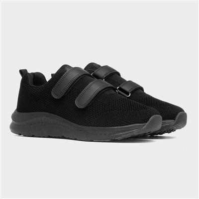 Density Mens Black Easy Fasten Trainer