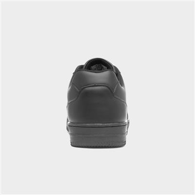 Mens Black Lace Up Trainers