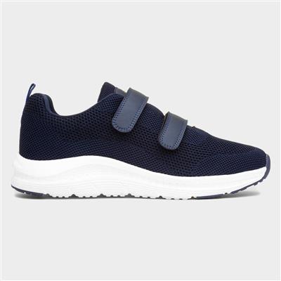 Density Mens Navy Easy Fasten Trainer