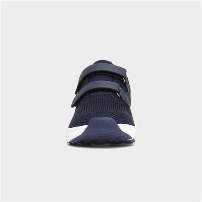 Density Mens Navy Easy Fasten Trainer