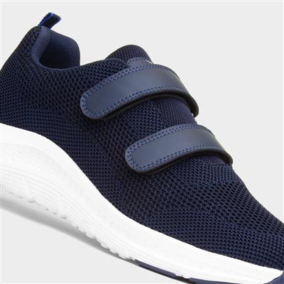 Density Mens Navy Easy Fasten Trainer