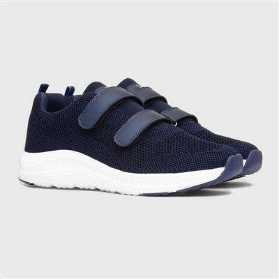 Density Mens Navy Easy Fasten Trainer