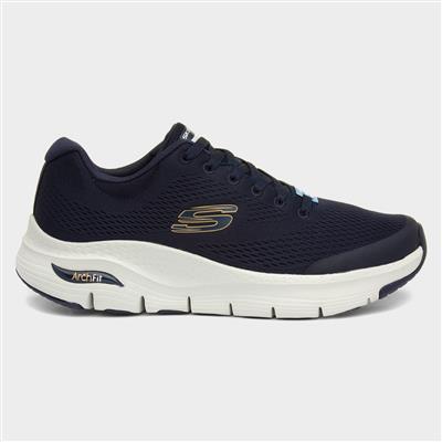 Arch Fit Mens Navy Lace Up Trainer