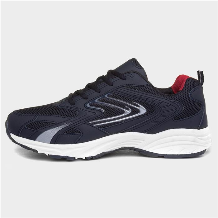 Men's Navy Lace Up Trainer