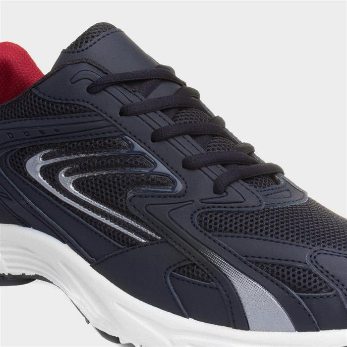 Men's Navy Lace Up Trainer