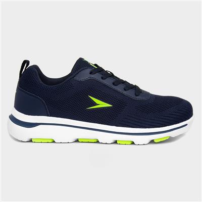 Mercury Mens Navy Lace Up Trainer
