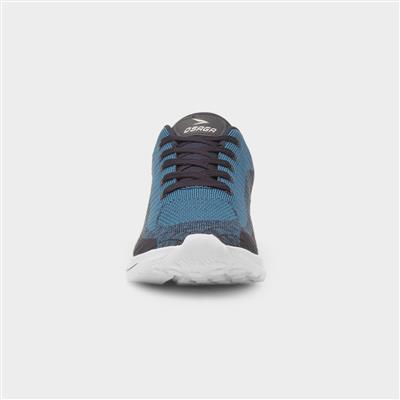 Neptune Mens Blue Lace Up Trainer
