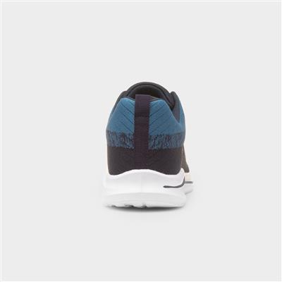 Neptune Mens Blue Lace Up Trainer