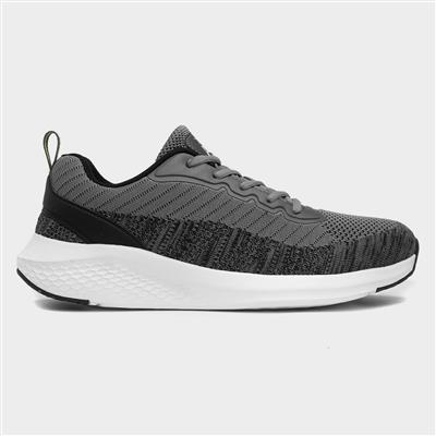 Satellite Mens Grey Lace Up Trainer