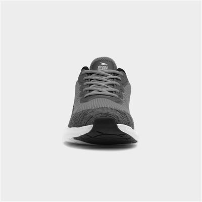 Satellite Mens Grey Lace Up Trainer
