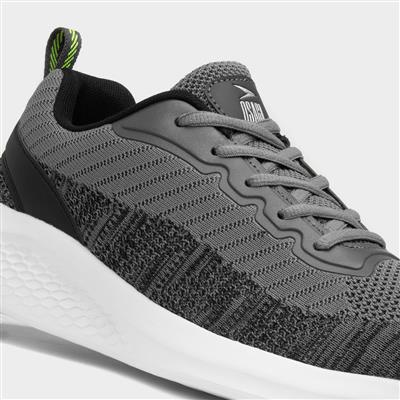 Satellite Mens Grey Lace Up Trainer