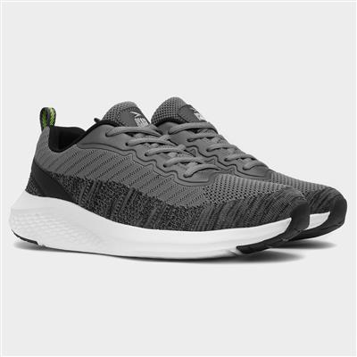 Satellite Mens Grey Lace Up Trainer