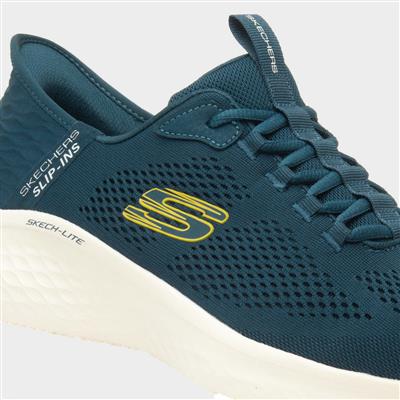 Slip Ins Primebase Mens Teal Trainer