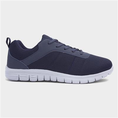 Severn Mens Mesh Lace Up Jogger Trainer