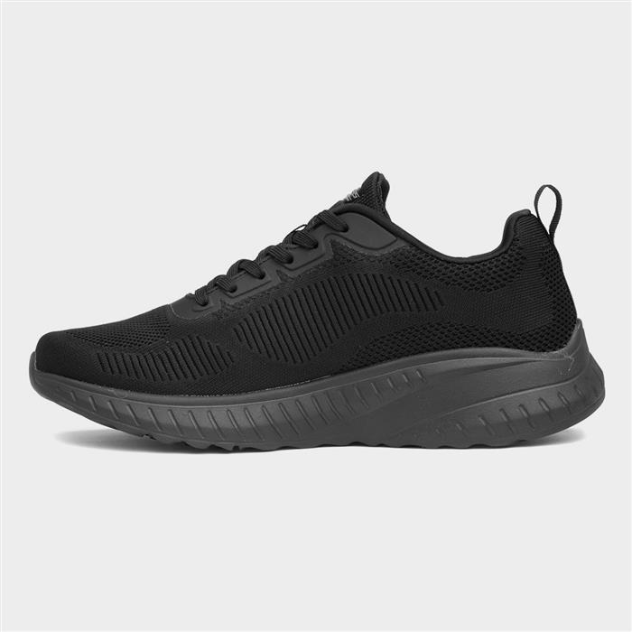 Skechers Bobs Squad Chaos Prism Mens Black Trainer 830271 Shoe Zone