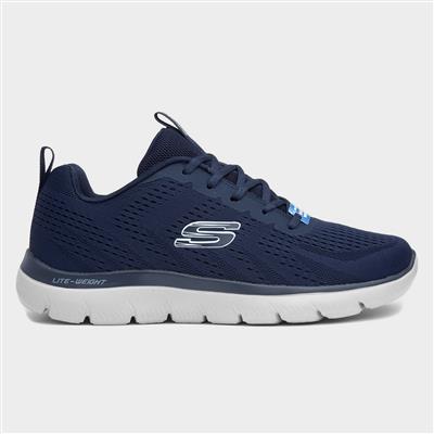Summits Torre Mens Navy Lace Up Trainers