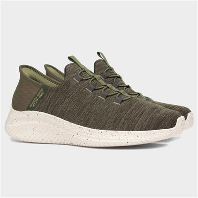 Slip Ins Ultra Flex Mens Green Trainer
