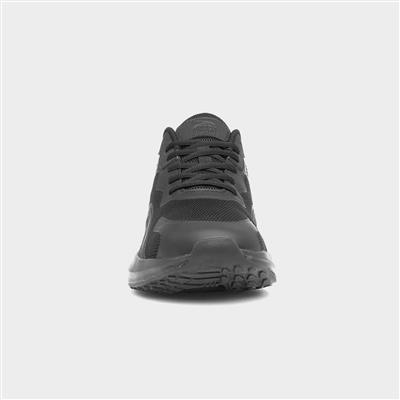Callisto Mens Black Lace Up Trainer
