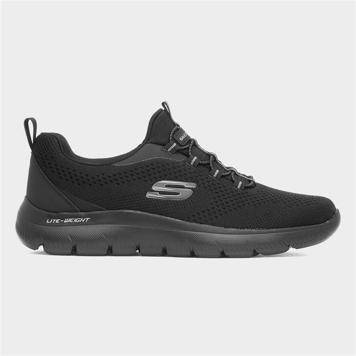 Summits Tallow Mens Black Slip On Trainer
