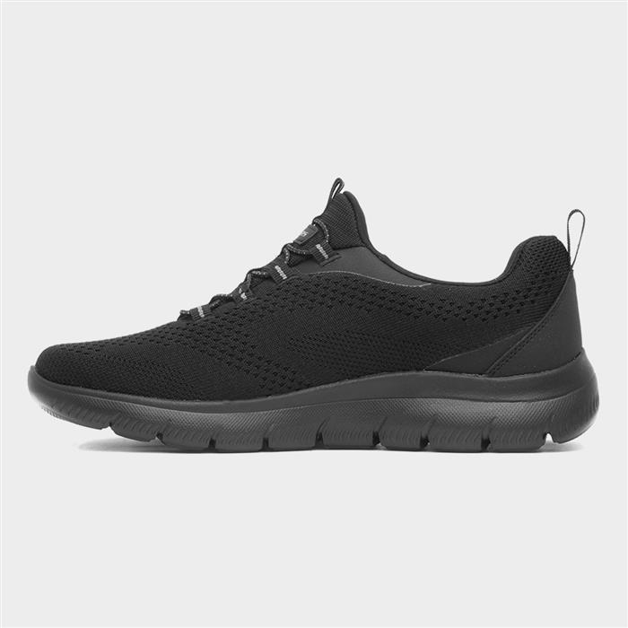 Summits Tallow Mens Black Slip On Trainer