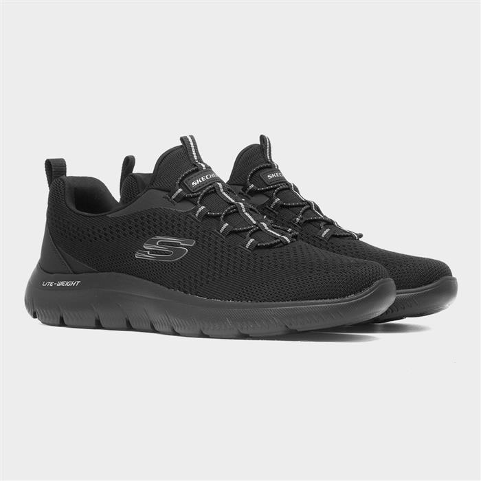 Summits Tallow Mens Black Slip On Trainer