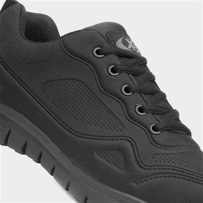 Hayeswater Mens Black Lace Up Trainer