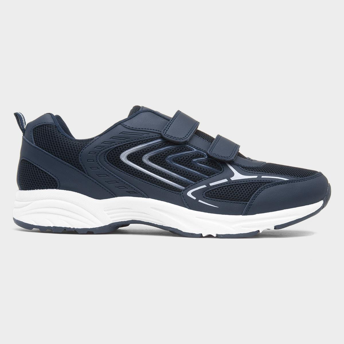 Mens Navy Easy Fasten Trainer