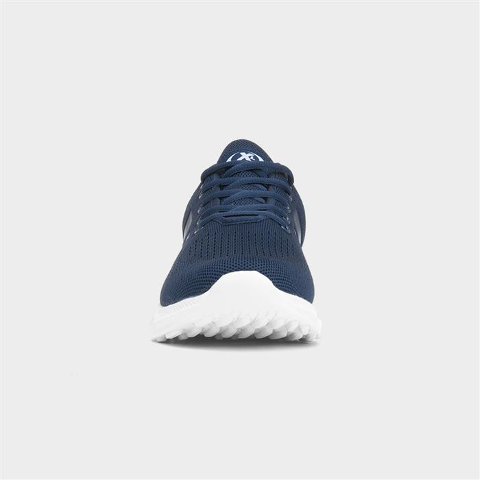 Men's Navy Mesh Lace Up Trainer