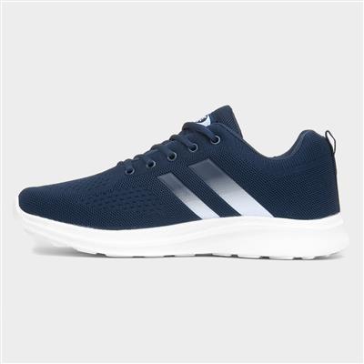 Men's Navy Lace Up Trainer