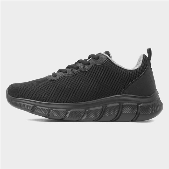 Bobs B Flex Icy Edge Mens Black Trainer