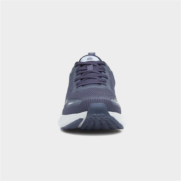 Apollo Mens Navy Lace Up Trainer