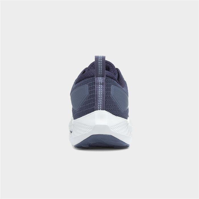 Apollo Mens Navy Lace Up Trainer