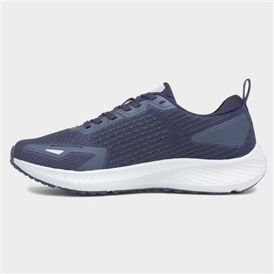 Apollo Mens Navy Lace Up Trainer